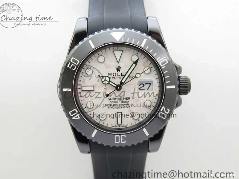 Best AAA Replica Sites Dial SA Strap Edition 2470 Cream Black 40mm 5GF Neat Rubber on Submariner Black Best Ceramic 1221